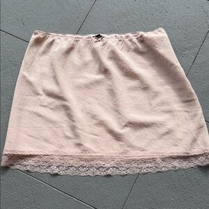American Eagle Outfitters Light Pink Lace Mini Skirt